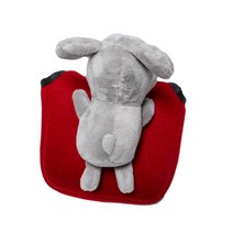 인형 헤드 커버 야외 선물로 니트 골프 망치 퍼터 커버, 폴리 에스테르, 회색 인형