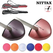 NITTAX 니탁스 파크골프세트 골프클럽 파크골프채 일본정품, 마크버드 G3 와인레드(3종세트)