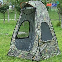 [아봉피싱용품] 초경량 원터치 위장 낚시 텐트 10초완성, 중(120x120x175)