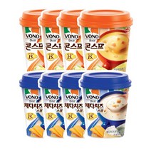 VONO 보노보노스프 옥수수 체다치즈 컵 스프 4개입, 콘스프4개입, 4개
