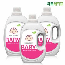 아토세이프 아기섬유유연제 (2L 3개) 아기세제 유아섬유유연제 아기사용가능 아기유연제, 2L, 3개