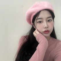 VANANA2 여성 보온 빈티지 무지 니트 레트로 소프트 겨울 러블리 빵모자 베레모