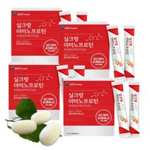 식물성 단백질 파우더 실크 아미노산 프로틴 누에고치 어르신 류신 라이신 보충제 4박스 4개월분