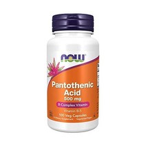 NOWPantonicAcid(비타민B-5)500mgB-복합체비타민100캡슐, 100 캡슐