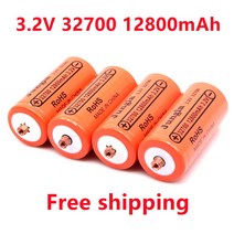 납산배터리 100% 32700 12800mAh 3.2V lifepo4 충전식 배터리 전문 리튬 철 인산염 전원 나사 포함 충전지 건전지, 05 8PCS