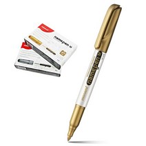 (모나미) 네임펜 M 굵은 글씨용 금색 은색 흰색, 12자루