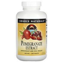 소스 내츄럴스 석류 Source Naturals Pomegranate 250mg 240정