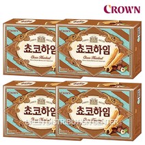 크라운제과 쵸코하임 47gX4개 과자 간식 곽과자 비스켓 쿠키 크래커