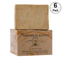 사포네 디 알레포 올리브 월계수 오일 16% 이탈리아 천연 수제 비누 전통방식 200g 6개 SAPONE DI ALEPPO