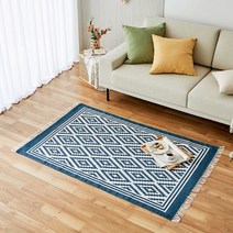 [모던하우스] 프린티드 태슬 사각러그 롬버스 100x150