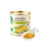 이탈리아 유기농 NON GMO 옥수수캔 160g 스위트콘 설탕무첨가, 1개