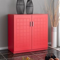 [세종가구] 센스800 낮은 수납장, 레드