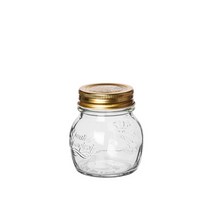 보르미올리 유리병 잼병 과일청 원두 밀폐용기 담금주병, 150ml, 1개