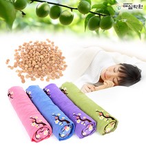 건강한 꿀잠~매실씨앗 목베개/경추베개/숙면도움/순면커버증정, 2개세트/핑크+랜덤