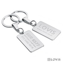 러비스 스마트 고리사각 각인 키홀더&네임택, B_09고리사각 중간줄