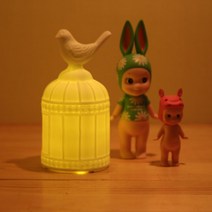 작은새장 LED 세라믹 스탠드 조명