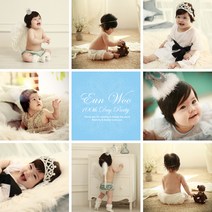 생일 첫돌 돌잔치 현수막제작 플랜카드 배너, 포토큐브(B256)/ 블루