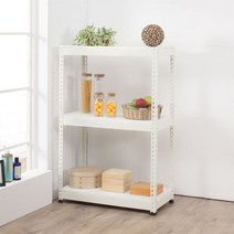 스피드랙 3단 무볼트 조립식 앵글 선반, 화이트앵글