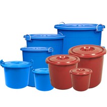 호가 만능용기 다라이 특대형 물통 청통 적통, 특대형 적통 150L, 1개, 1개