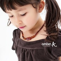 호박목걸이 각인펜던트