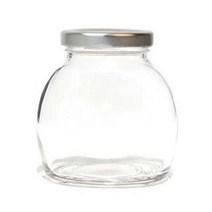 글라스락 유리병/잼병 타원병 500ml 유리용기, 타원병500ml-실버1개