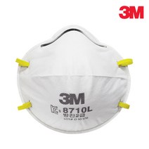 3M 8710L 안면부여과식 방진마스크 2급, 1개입
