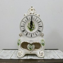 쇼핑아트 수선화도자기탁상시계특대, 혼합색상