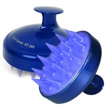 쿨그린 토르말린 두피 마사지 브러쉬 ST-205, 블루, 1개