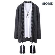 모니즈 니트 단가라 숄 가디건 CAD023