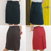 주방/카페 미들 허리 앞치마, 브라운, 1개, 1개