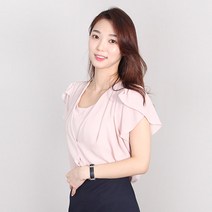 플라잉걸 브리반팔 블라우스