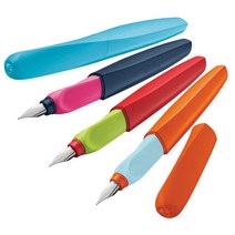 펠리칸 펠리칸)트위스트 만년필 P457, 라이트블루/블루, 1개