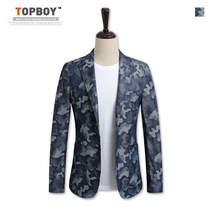 탑보이 카모 블루 면자켓 (JW357)