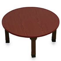한목가구 원형 접이식테이블 2~3인용 태상 660 다용도상, 태상_엔틱체리, pvc다리(원형 661), 1개
