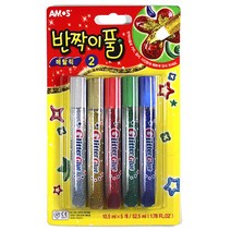 아모스 반짝이풀 공예 데코 꾸미기 풀, $WXE_[아모스] 반짝이풀 2 메탈릭, 1set