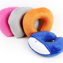 이디오 극세사 에어 목쿠션, 블루