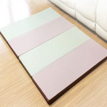 세라레인보우 세라 4단 폴더매트 1+1, 아이핑크