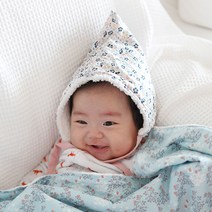 꿈꾸는두부 카멜리아 요정 아기 겨울보넷 모자