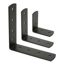 [철물바다] 선반대 벽선반, 기역자꺽쇠선반 77x77 검정, 1개