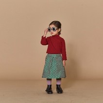 더숌 그린 도트 스커트