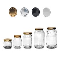 글라스락 [삼광유리] 유리병 높은병, 블랙뚜껑, 850ml, 1개