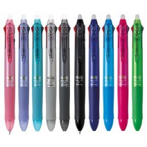 파이롯트 PILOT frixion 프릭션 지워지는 볼펜 3색펜 4색펜 다색펜, 3색메탈, 3색메탈 그라데이션블루GRL