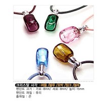 허브스프레이 아로마목걸이 크리스탈 금속 모양다양, 1개, 크리스탈하트-갈색