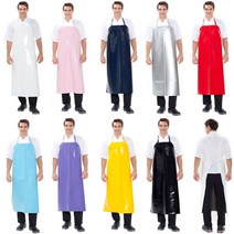 양면코팅 방수앞치마-대 9color 목끈형 비닐앞치마 김장 식당 단체급식 업소용 우레탄앞치마, SOA-1049 검정색