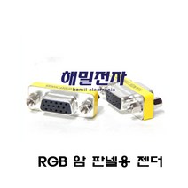 해밀전자 RGB 1구 RCA 판넬, RGB 젠더 암