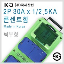 국제산전 방우2구콘센트 차단기 산업용 공업용 차단기 콘센트함, [선택03] 30Ax1 콘센트함 E32SL(벽부형)