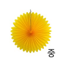 파티앤벌룬코리아 페이퍼휠 기타파티소품, 옐로우-중, 1개