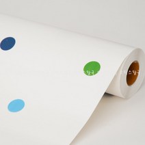 시트지 무늬목 포인트 타일 벽돌 인테리어 단색 (1롤), HWP-21618 무지개도트