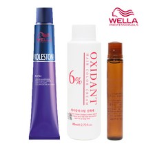 웰라 콜레스톤 퍼펙트 플래티넘 80g / 산화제+앰플증정, 99/81 플래티넘, 1개