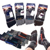 옥스포드 남성용 스포츠 등산 긴 장목 면 발가락양말 4족 무좀 발냄새 기능성 두꺼운 통풍 삭스